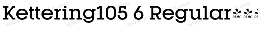 Kettering105 6 Regular字体转换